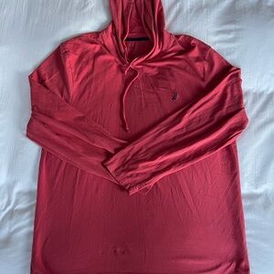 Nautica Men's Vibrant Red Hoodie